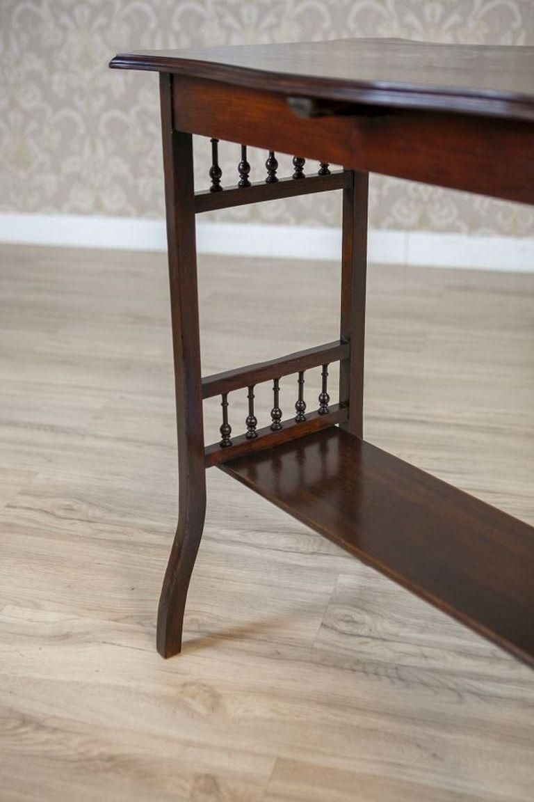 Furniture Rosewood Side Table From The Early 20th Century Finished In Shellac photo
