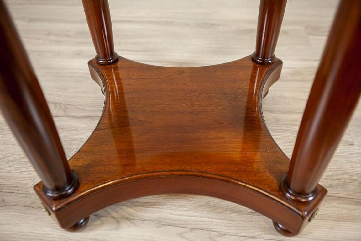 photo furniture Biedermeier Mahogany Oval Side Table From The Late 19th Century