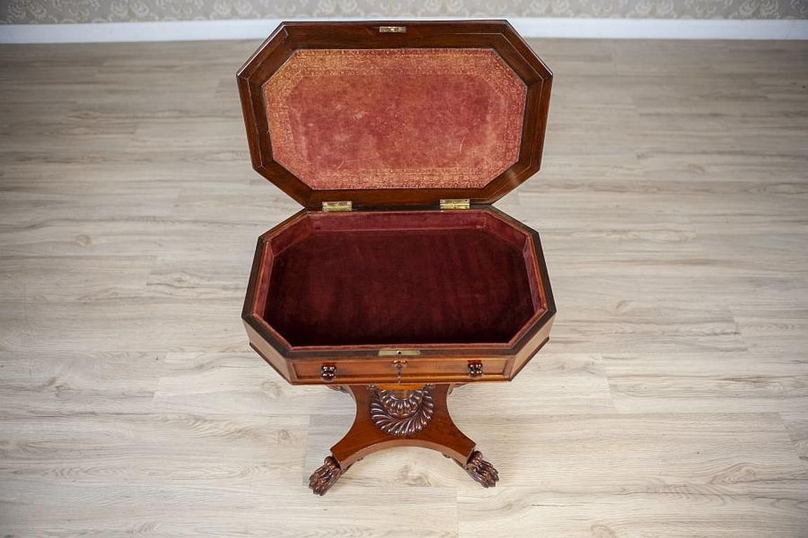 Victorian Mahogany Wood And Veneer Sewing Table Circa 1850 photo 1677.0