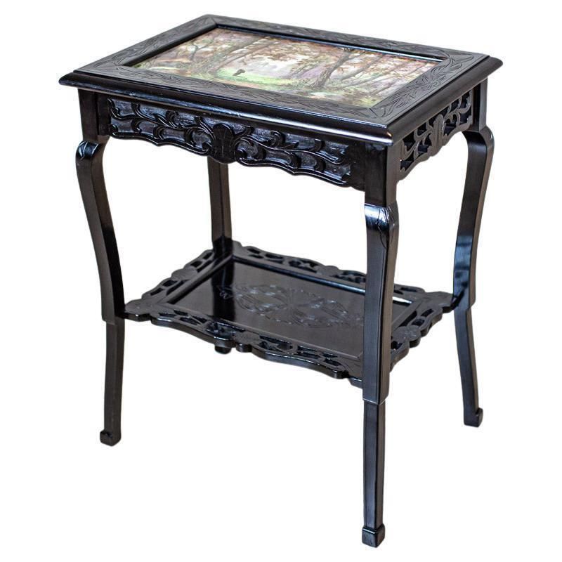 19th Century Side Table With Ceramic Top