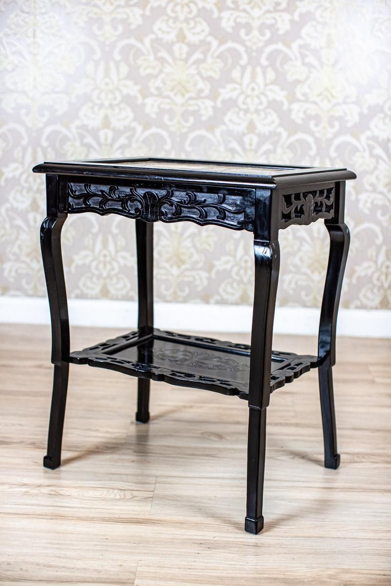19th Century Side Table With Ceramic Top photo 1504.0