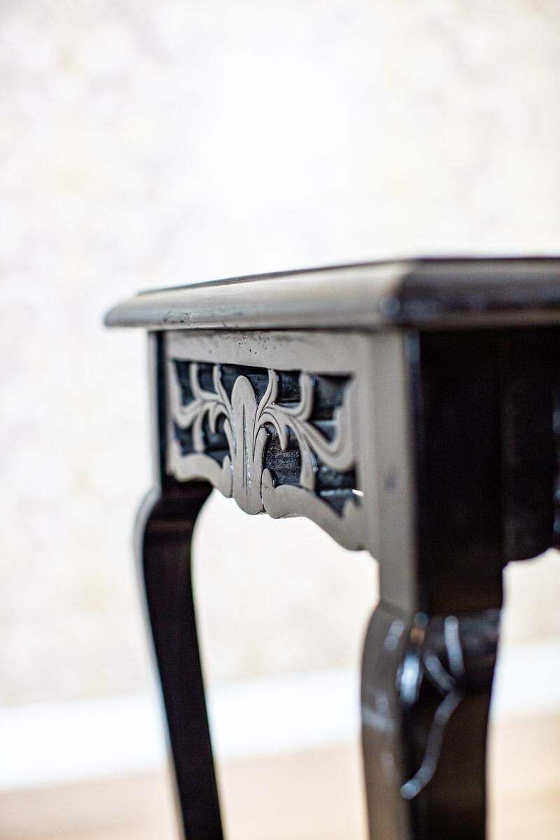 19th Century Side Table With Ceramic Top photo vintage