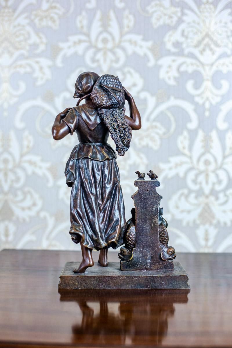 Figurine Of A Woman With A Basket Of Fish, E. Rancoulet photo Art