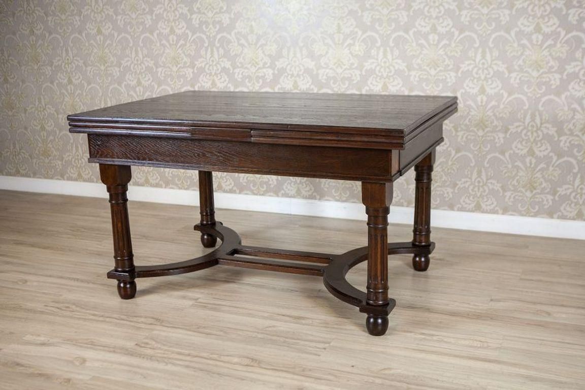 Extendable Oak Dining Table From The Early 20th Century photo furniture