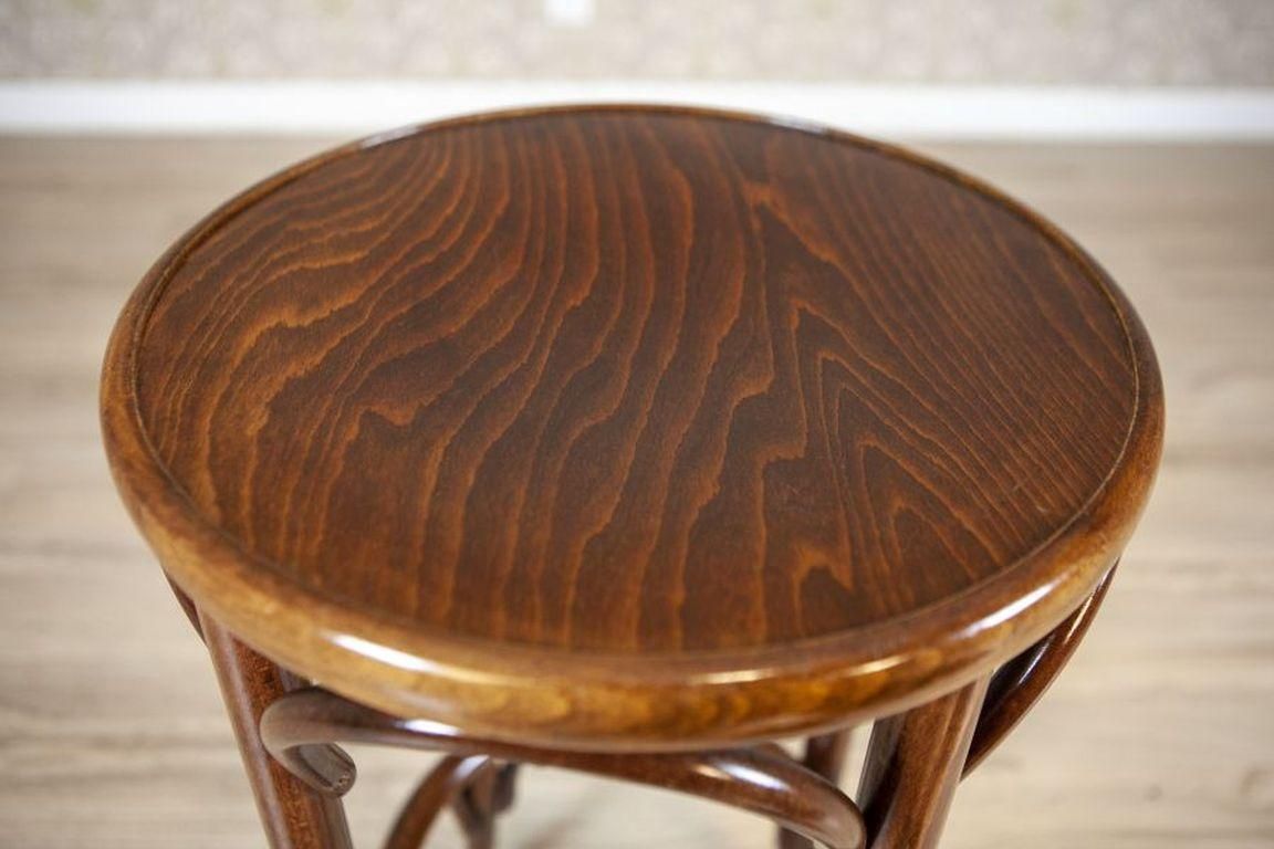 Thonet Stylized Beech Wood Bar Stool, Circa 1980 1990 photo 292.0