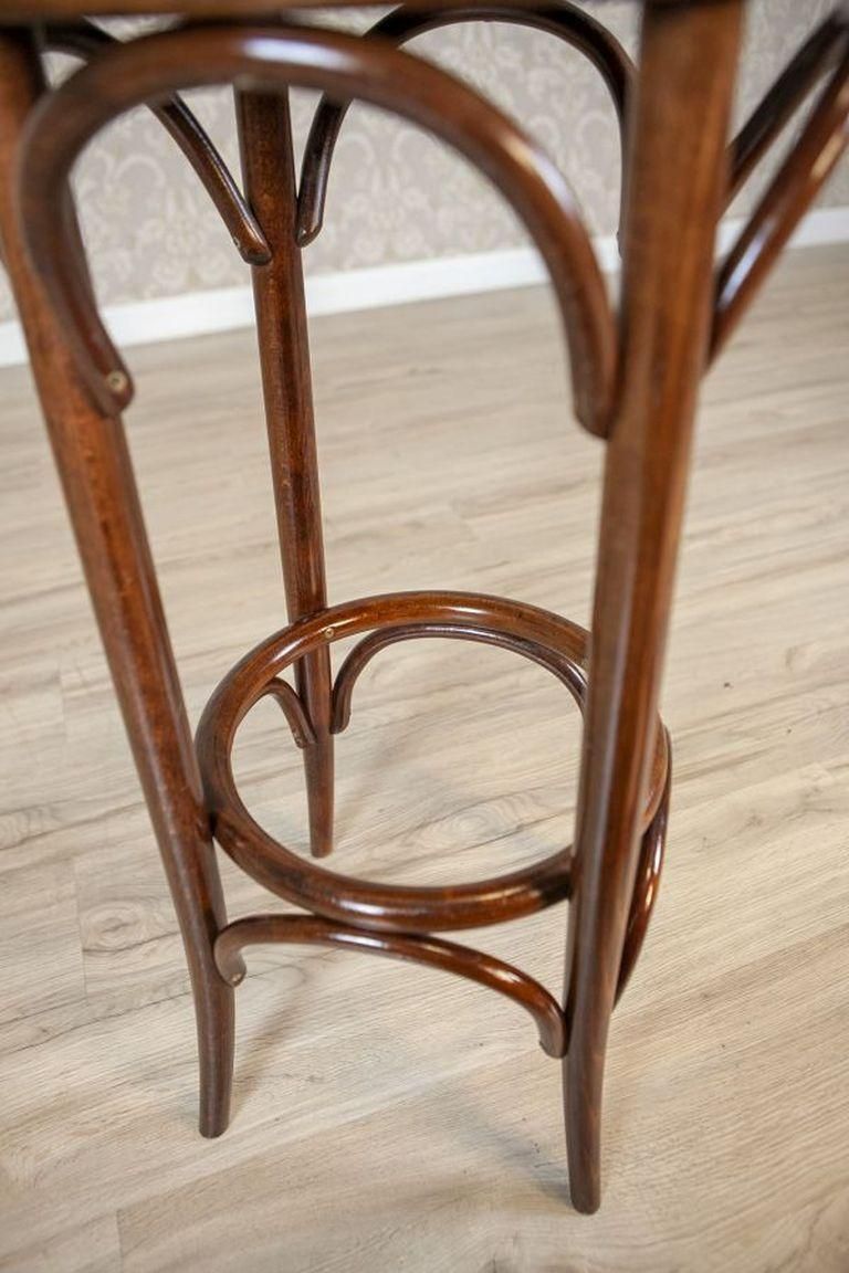 Thonet Stylized Beech Wood Bar Stool, Circa 1980 1990 photo vinterior