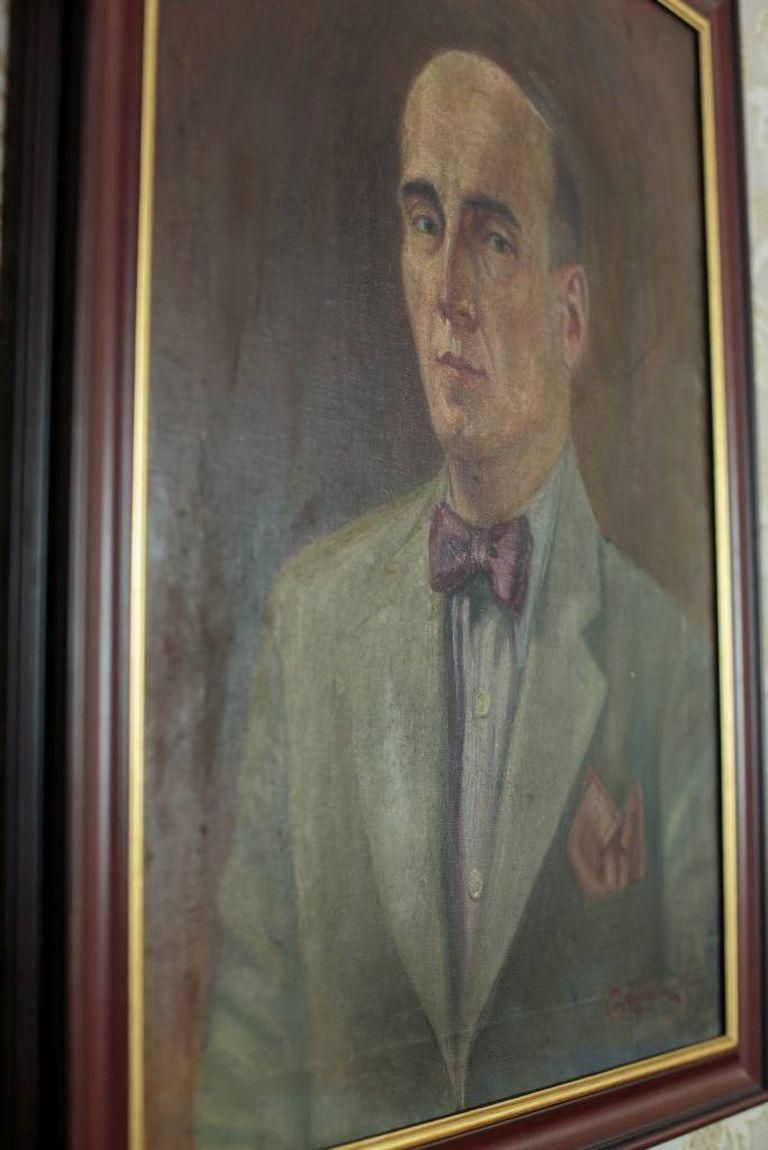 Portrait Of A Man, Oil On Canvas, Signed By The Author, Circa 1937 photo furniture