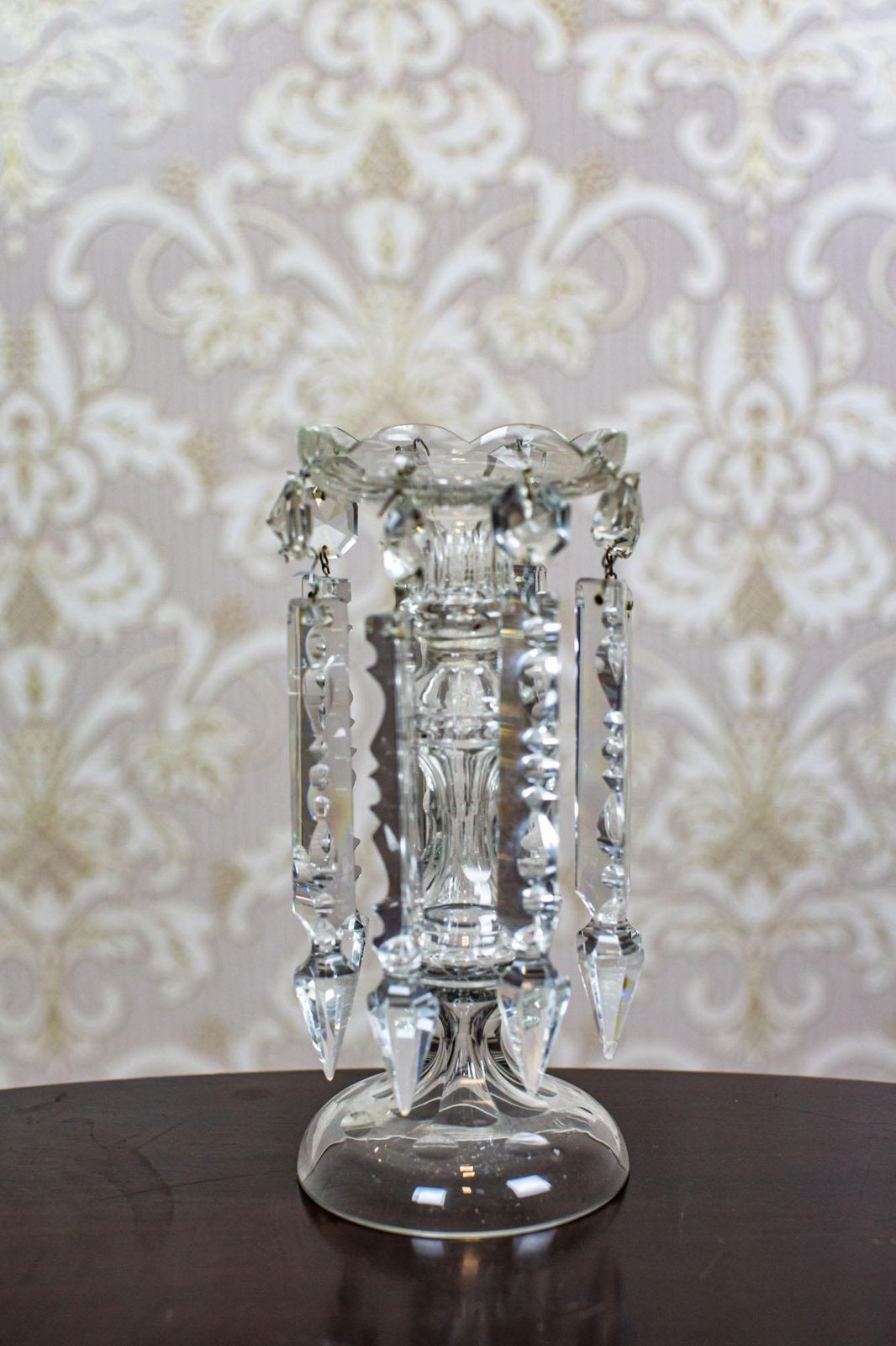 Crystal Candelabra From The Early 20th Century photo for sale