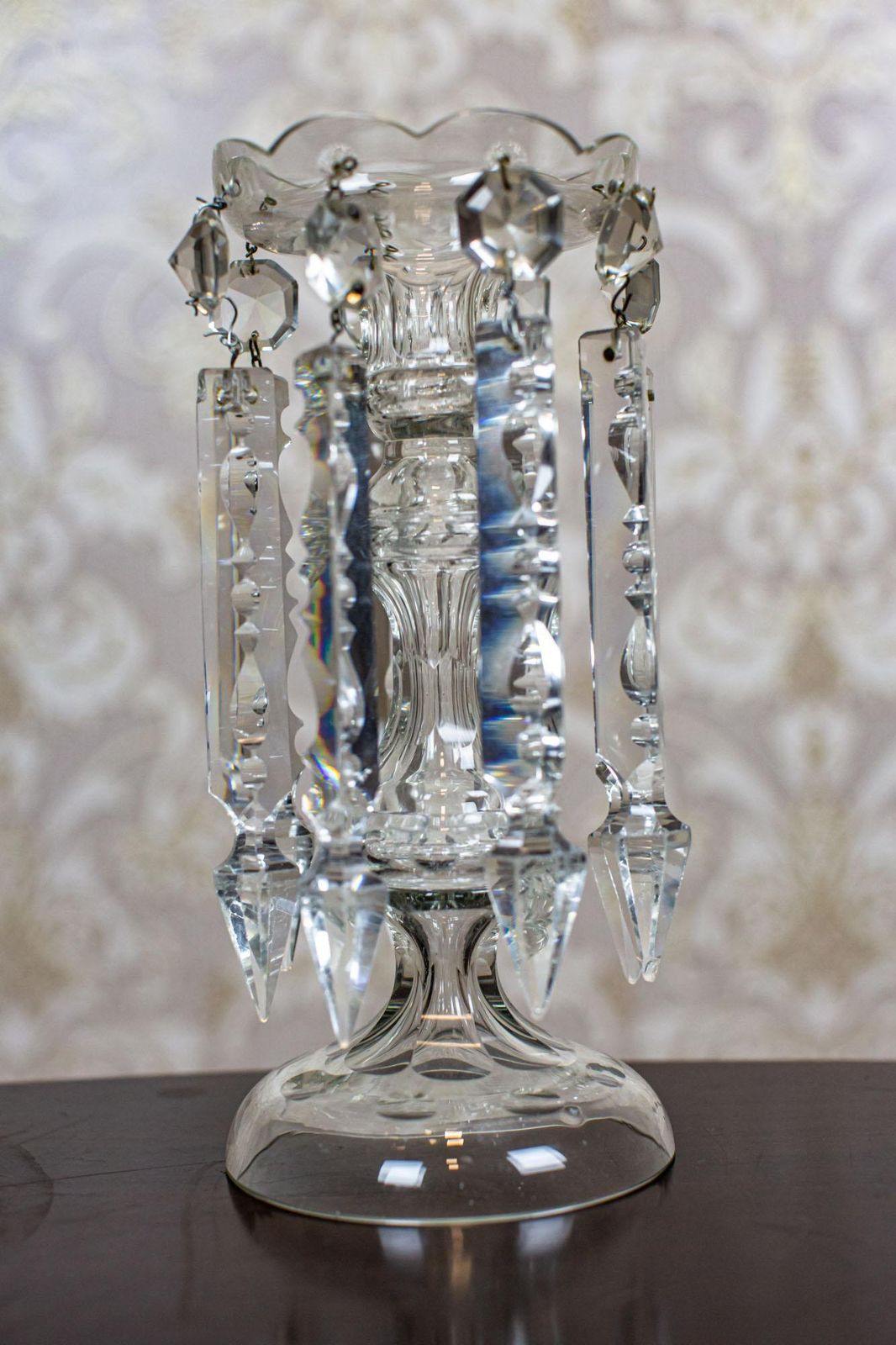 Crystal Candelabra From The Early 20th Century photo buy