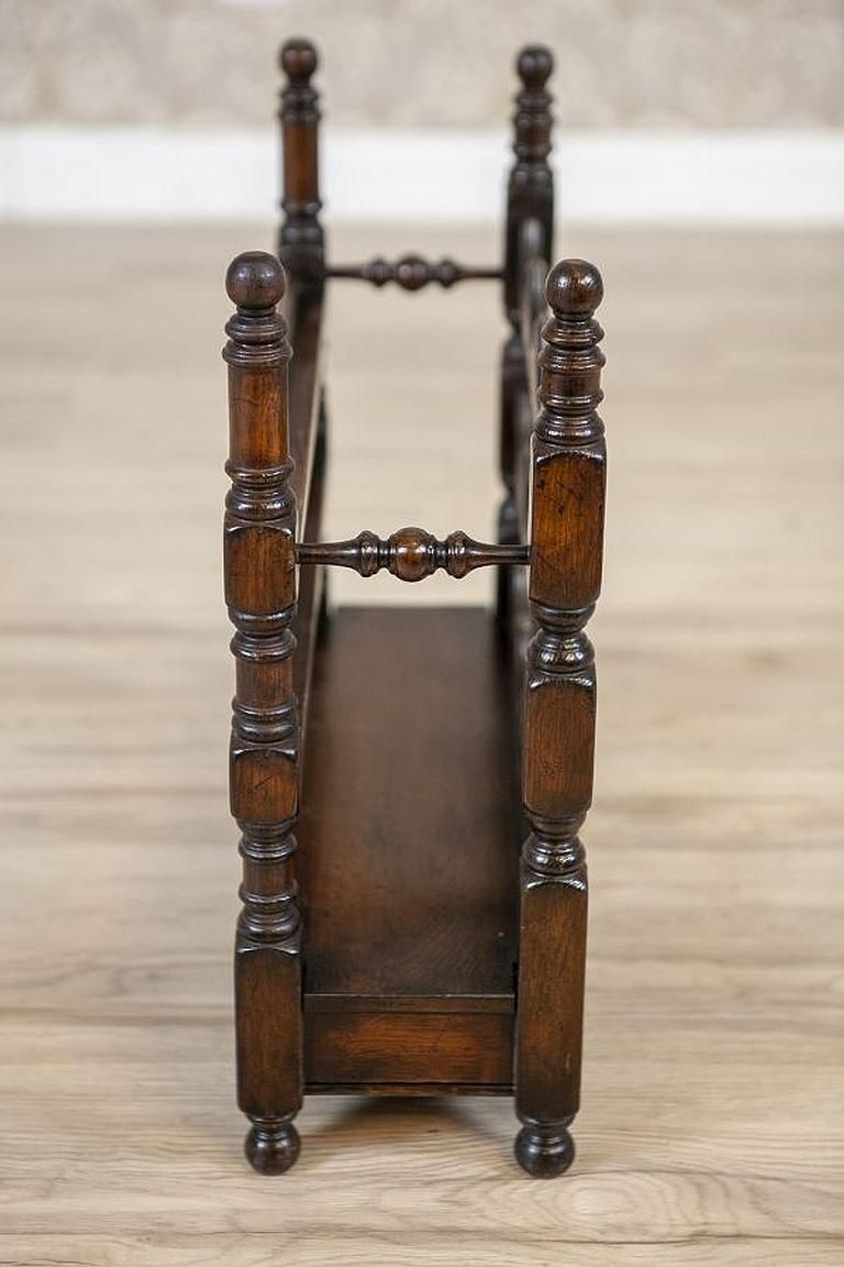 Oak Wine Rack From The Early 20th Century In Dark Brown photo buy