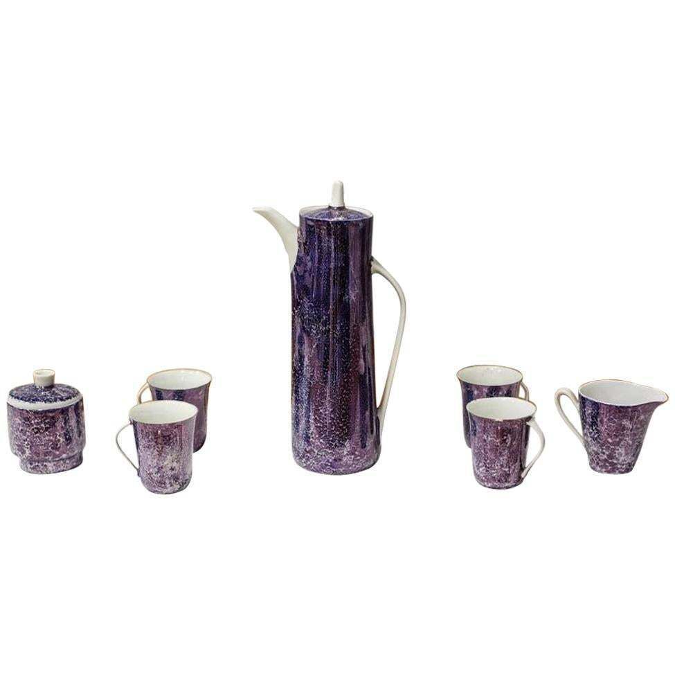 ćmielów, Porcelain Coffee Set From The Period Of The Polish People’s Republic