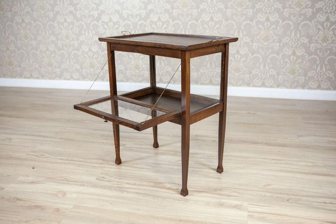 Oak Tea Cabinet With Tray From The Early 20th Century photo 1032.0