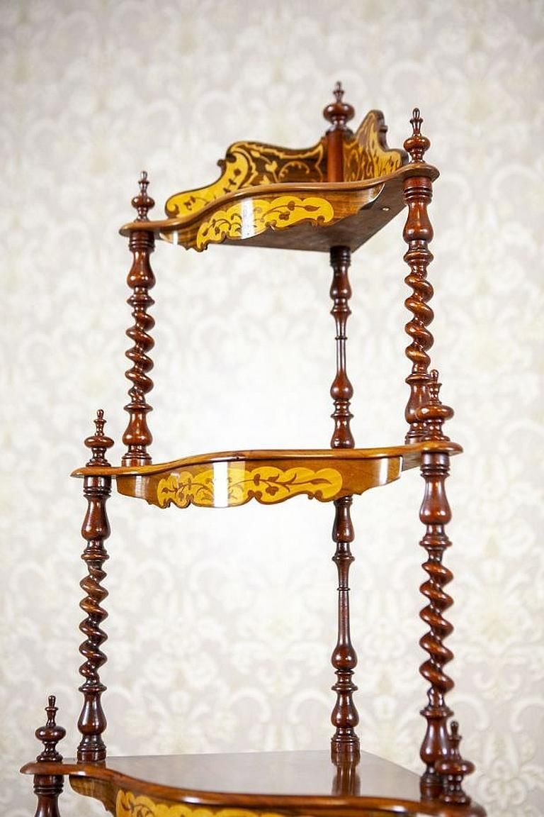 Inlaid Corner étagère From The Late 19th Century photo 1805.0