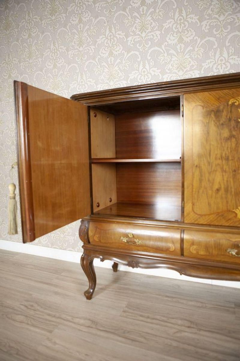 photo furniture Inlaid Walnut Living Room Cabinet From The Middle 20th Century