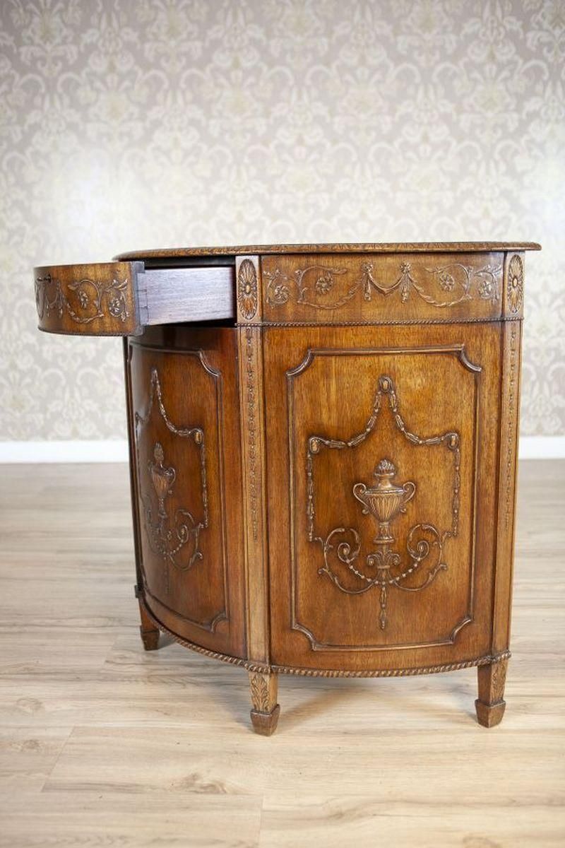 English Empire Style Oak Cabinet From The Late 19th Century photo 2321.0
