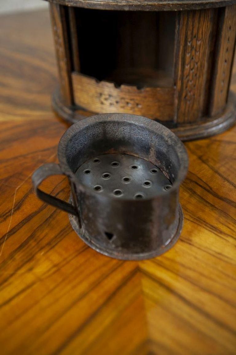 Antique Oak Foot Warmer From The Beginning Of 20th Century photo vintage