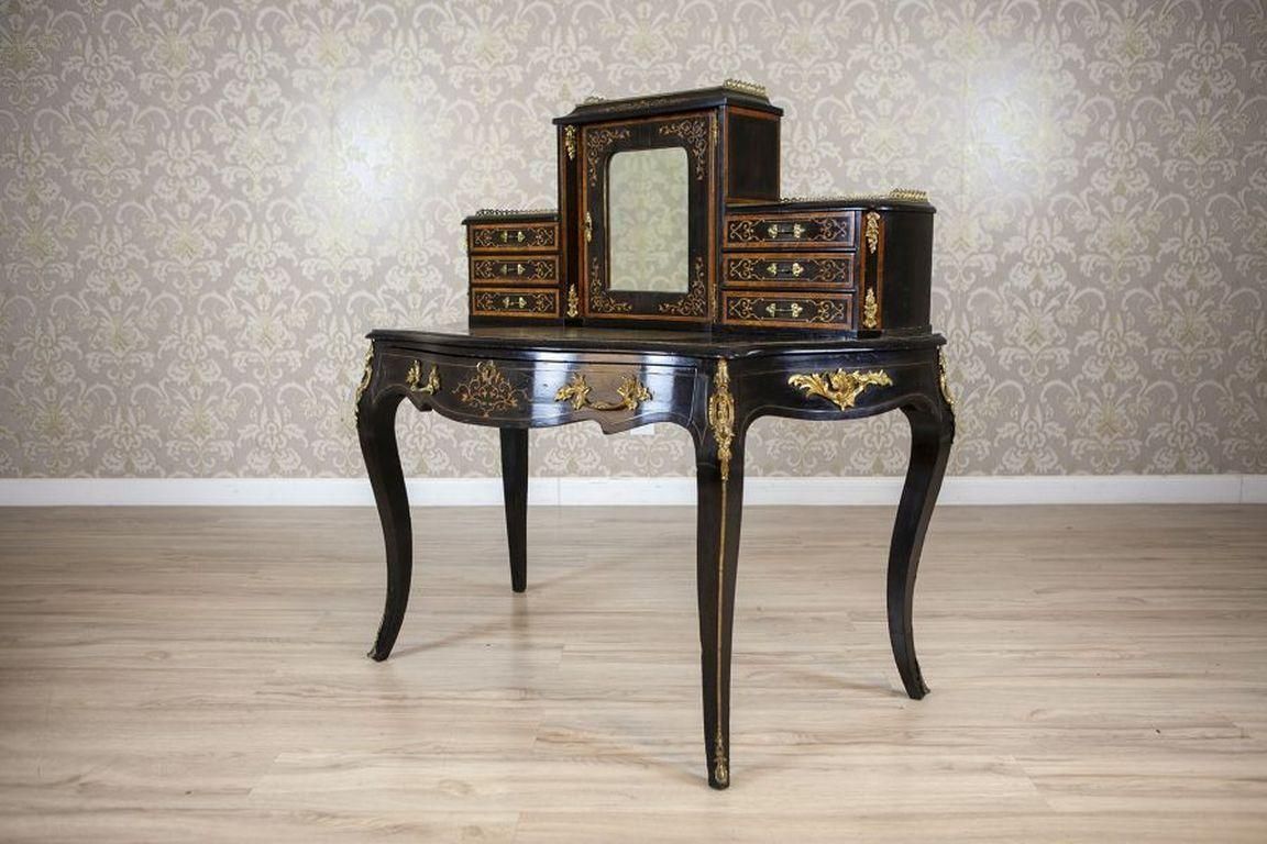 20th Century Mahogany & Pine Wood Vennered With Mahogany Ladies' Secretary Desk photo for sale