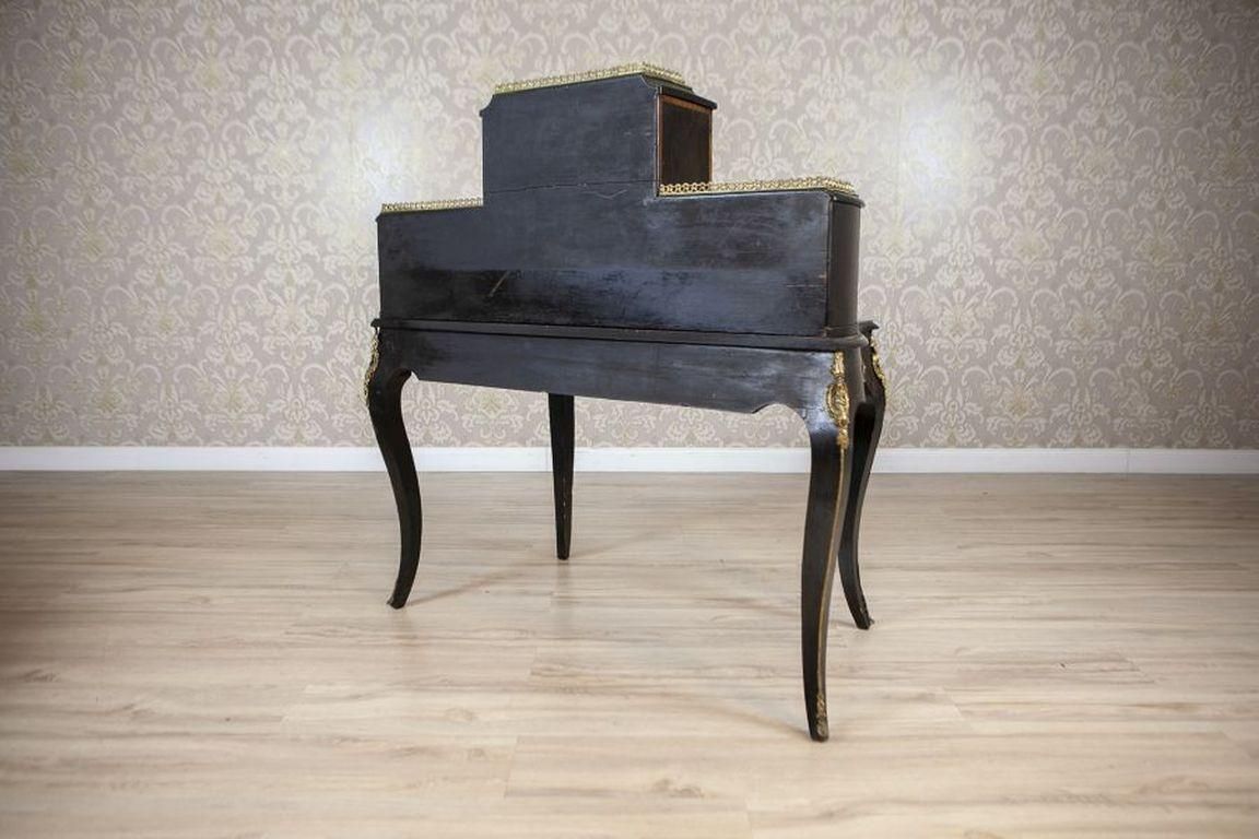 20th Century Mahogany & Pine Wood Vennered With Mahogany Ladies' Secretary Desk photo Furniture