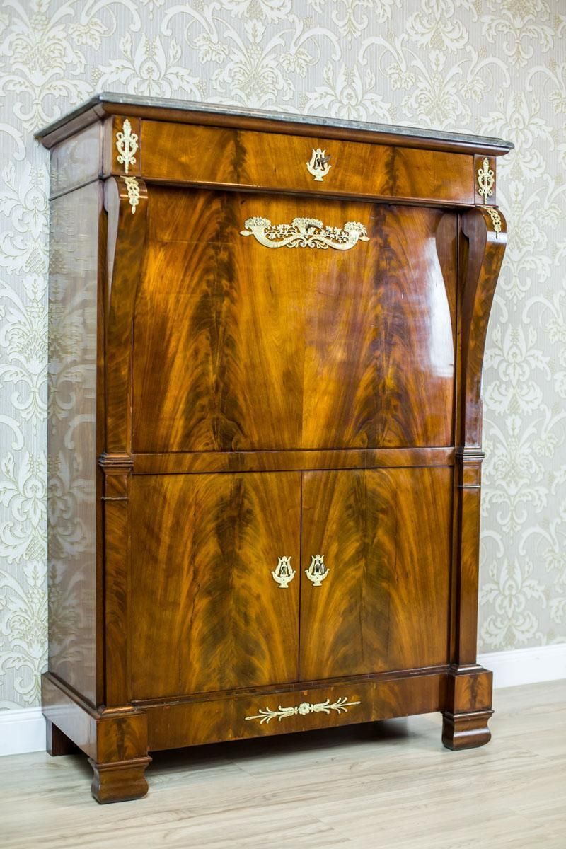 18th Century Empire Secretary Veneered With Mahogany photo for sale
