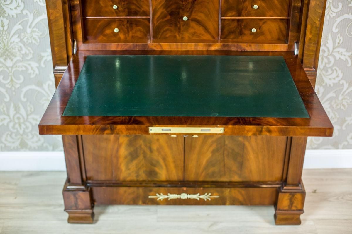 18th Century Empire Secretary Veneered With Mahogany photo vintage