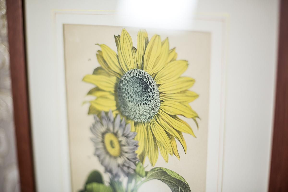 20th Century Colorful Graphic/Sunflowers photo furniture