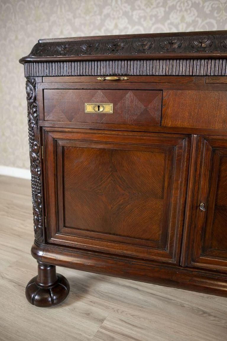 Early 20th Century Oak Commode In Brown With Drawers photo buy