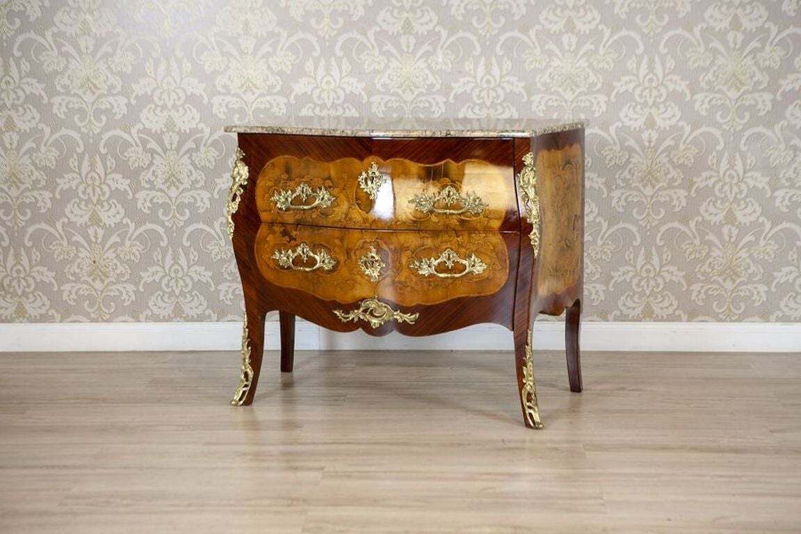 French Style Commode From The 18th/19th Century With Granite Top