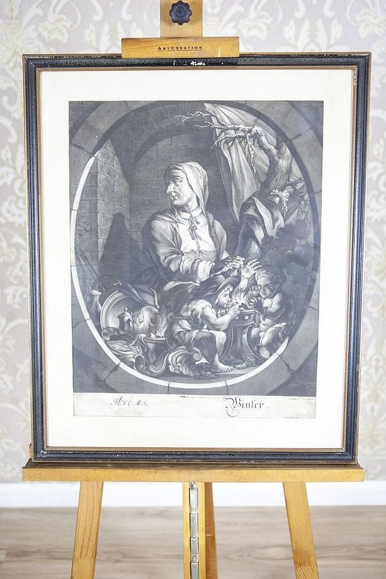 18th Century Set Of Engravings Of Seasons Signed By M. E. And J. J. Ridinger photo buy