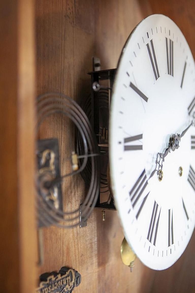 Antique Wall Clock From The Interwar Period photo vintage