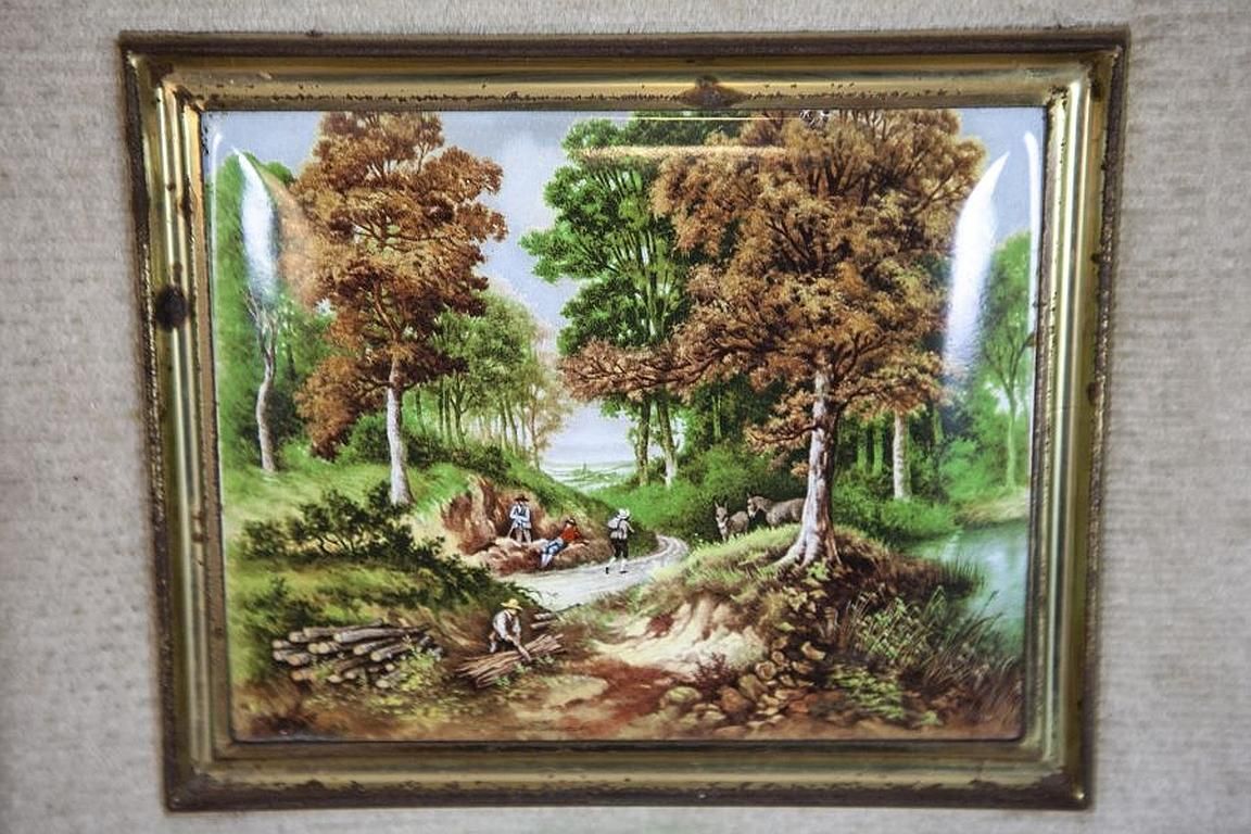 photo for sale Landscapes On Ceramic Tiles Signed By Jc Van Hunnik