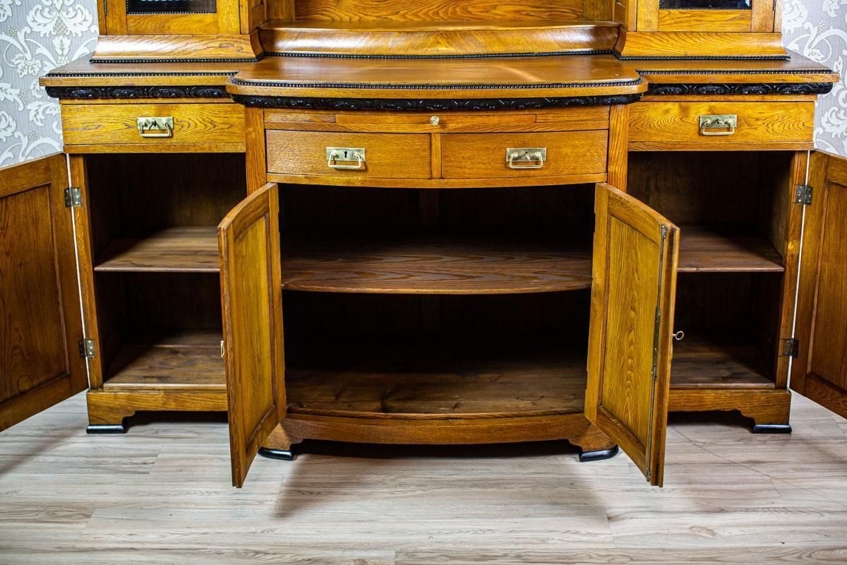 photo furniture Art Nouveau Sideboard Veneered With Oak, The Turn Of The 19th And 20th Century