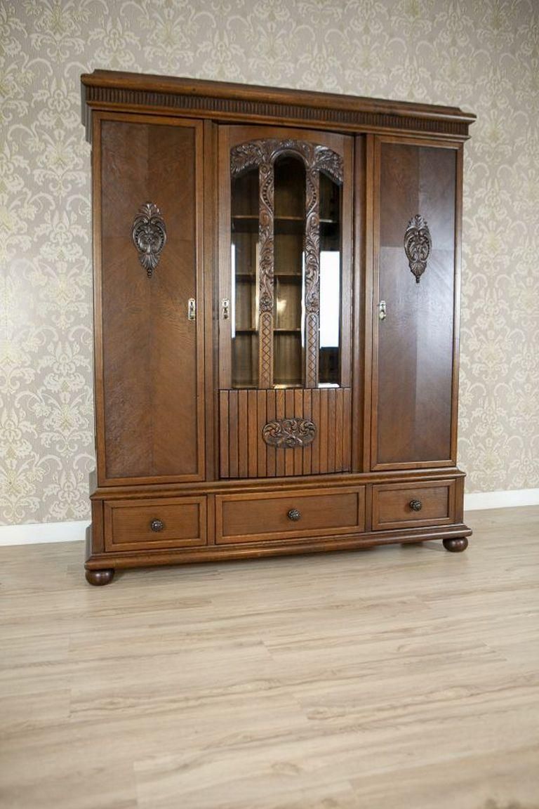 Oak Bookcase From The 1930s In Brown photo for sale