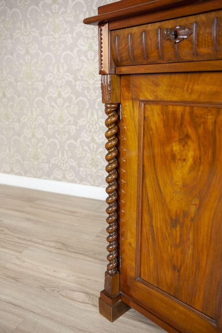 Furniture 19th Century Eclectic Softwood Buffet Veneered With Walnut photo