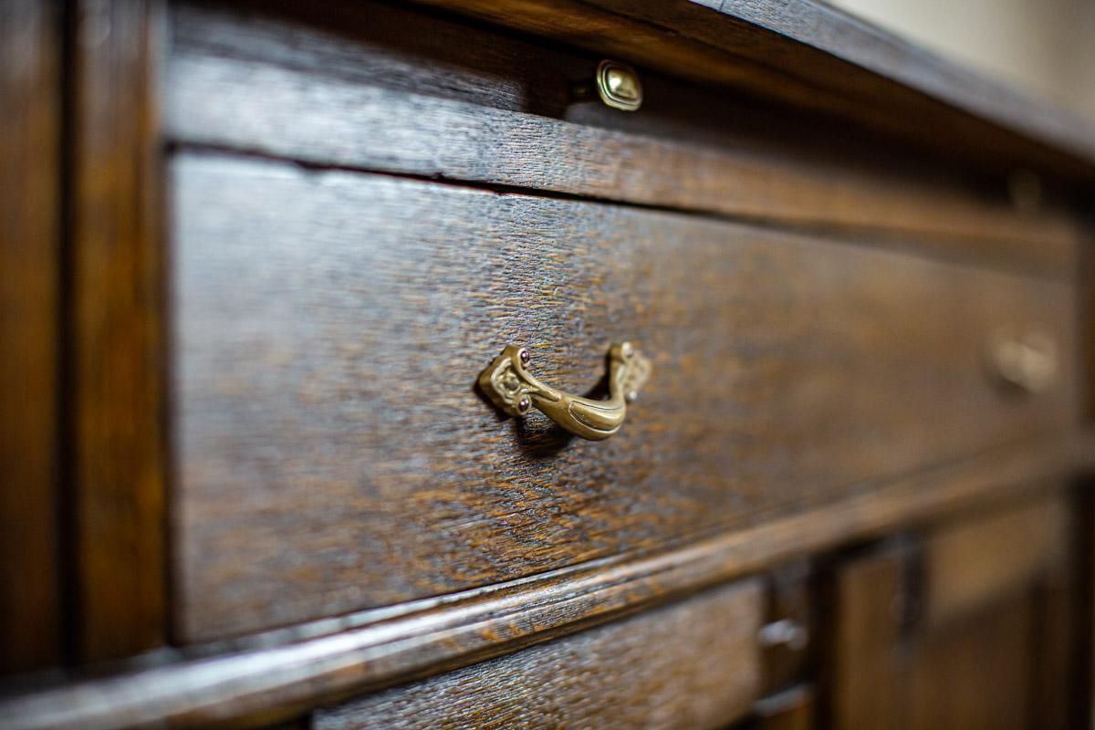 Oak Wood & Veneer Sideboard From The Interwar Period photo vinterior