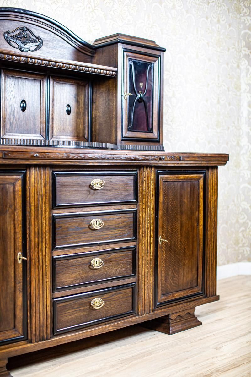 Grand Oak Veener Buffet From The Interwar Period photo vinterior