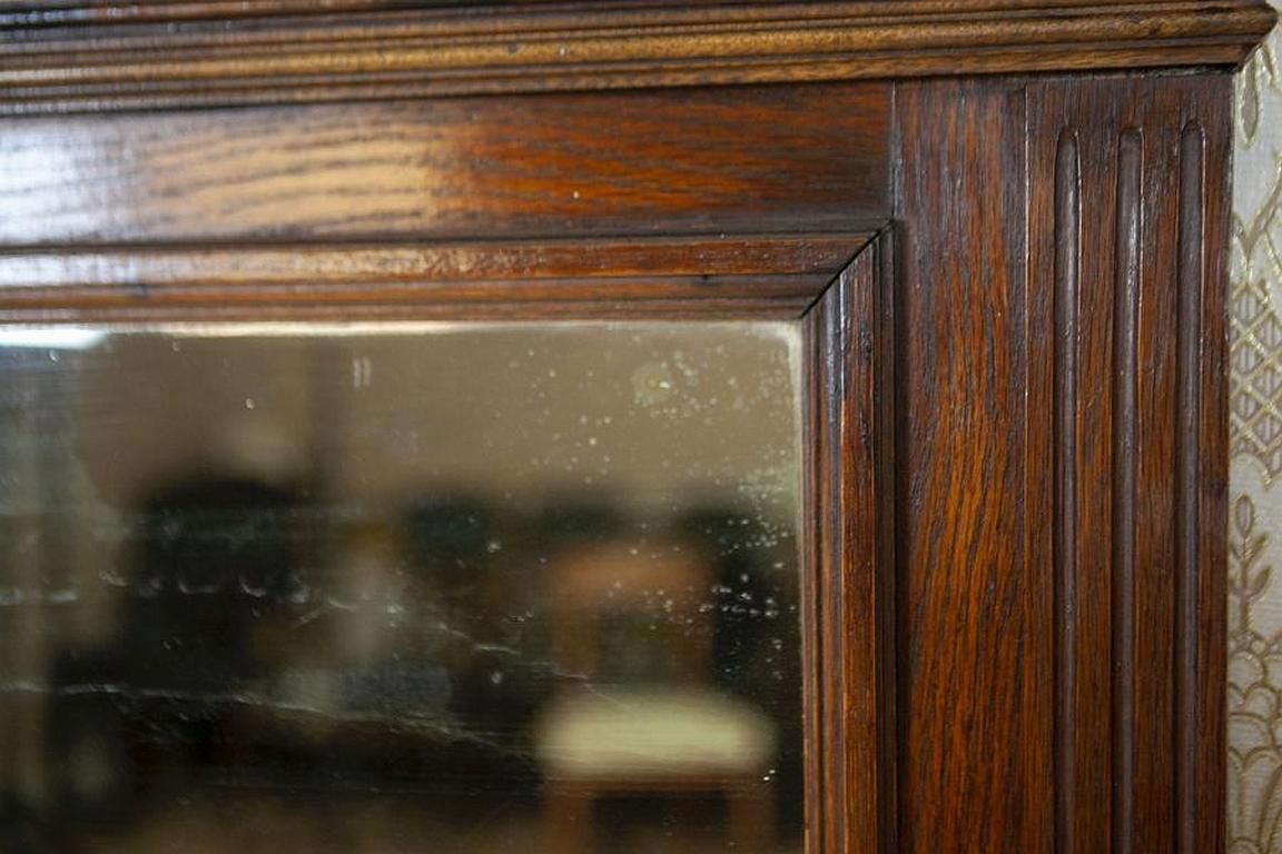 Renaissance Revival Mirror From The Early 20th Century In Brown Oak Frame photo vinterior