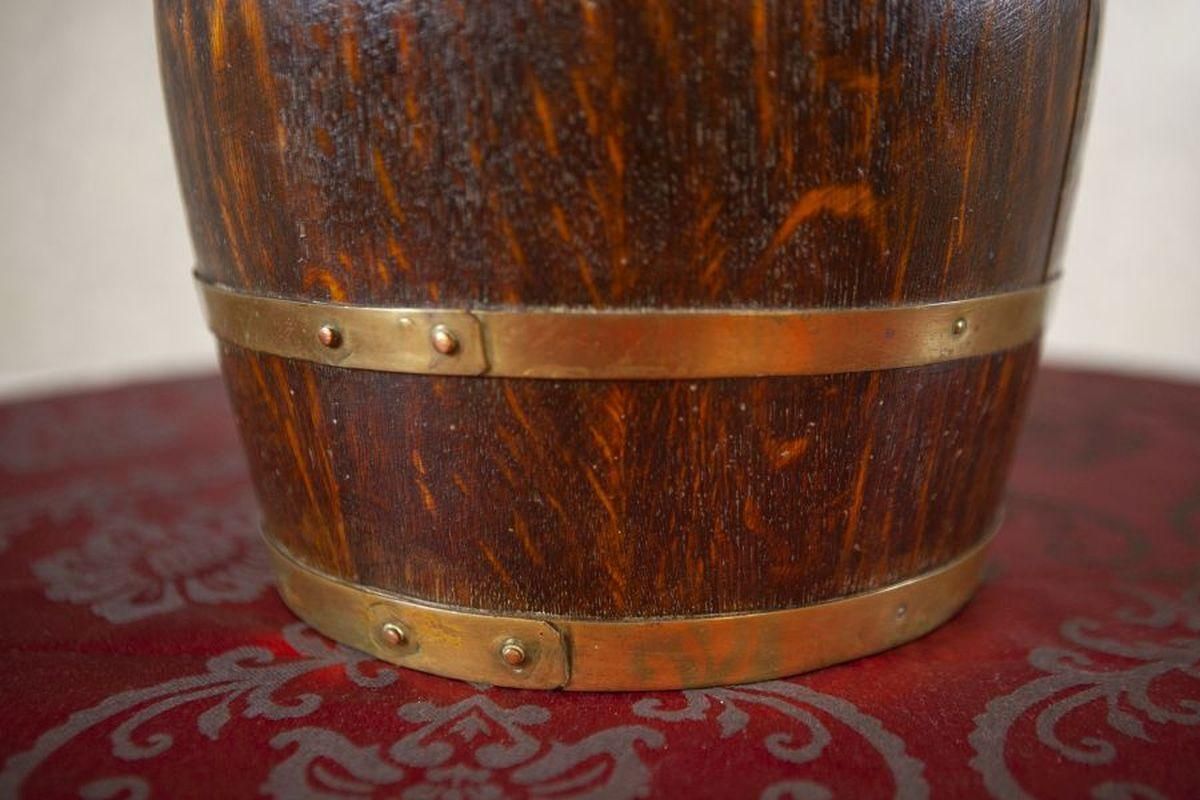 Barrel Like Oak Umbrella Stand From The Early 20th Century photo buy