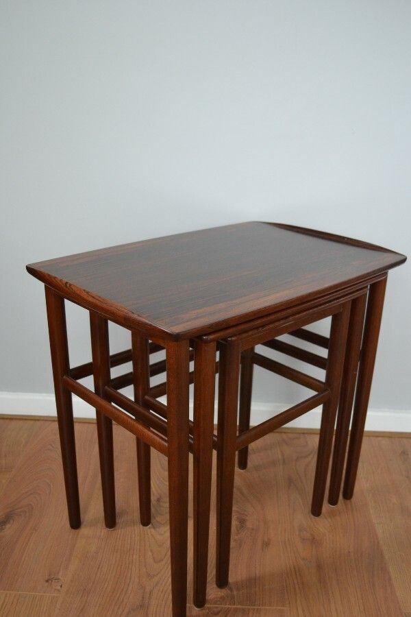 Mid Century Danish Rosewood Nest Of Tables photo furniture