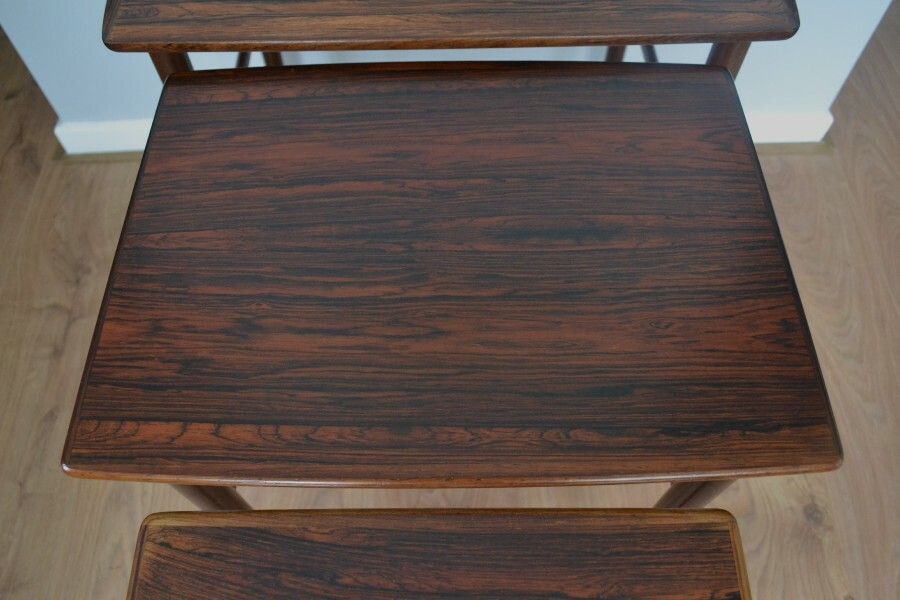 Mid Century Danish Rosewood Nest Of Tables photo buy