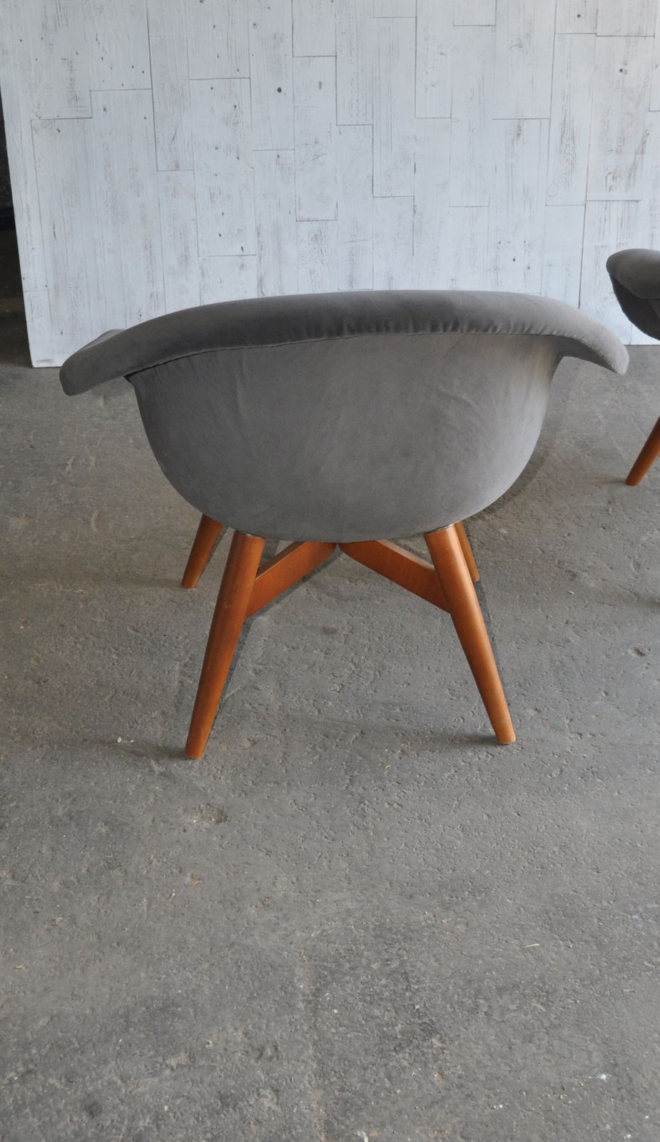 Vintage Velvet Chairs By Miroslav Navratil 1950s Set Of 2 photo 1624.0