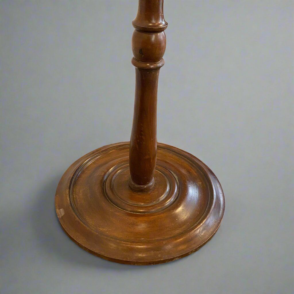 Antique Oak Standard Lamp In The Style Of Heals & Sons photo for sale