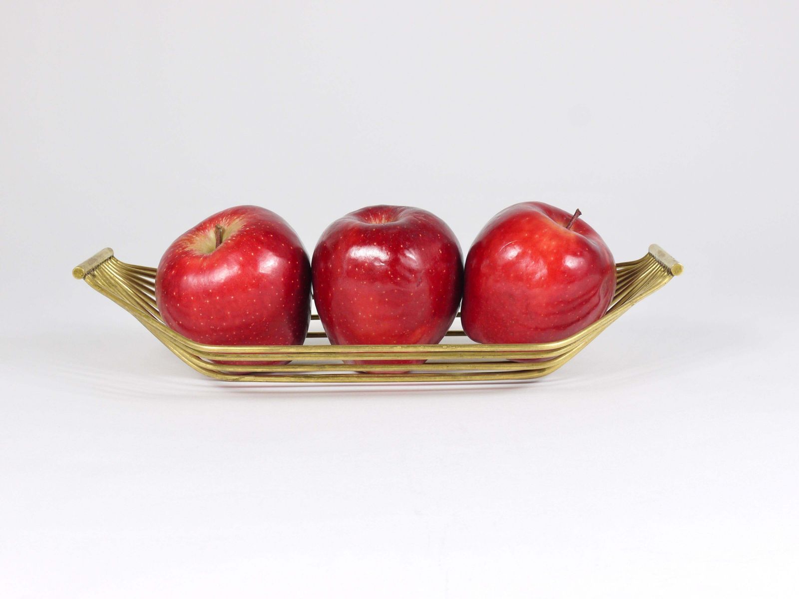photo buy Austrian Mid Century Large Brass Wire Fruit Basket Bowl, Carl Aubock Style, 1950