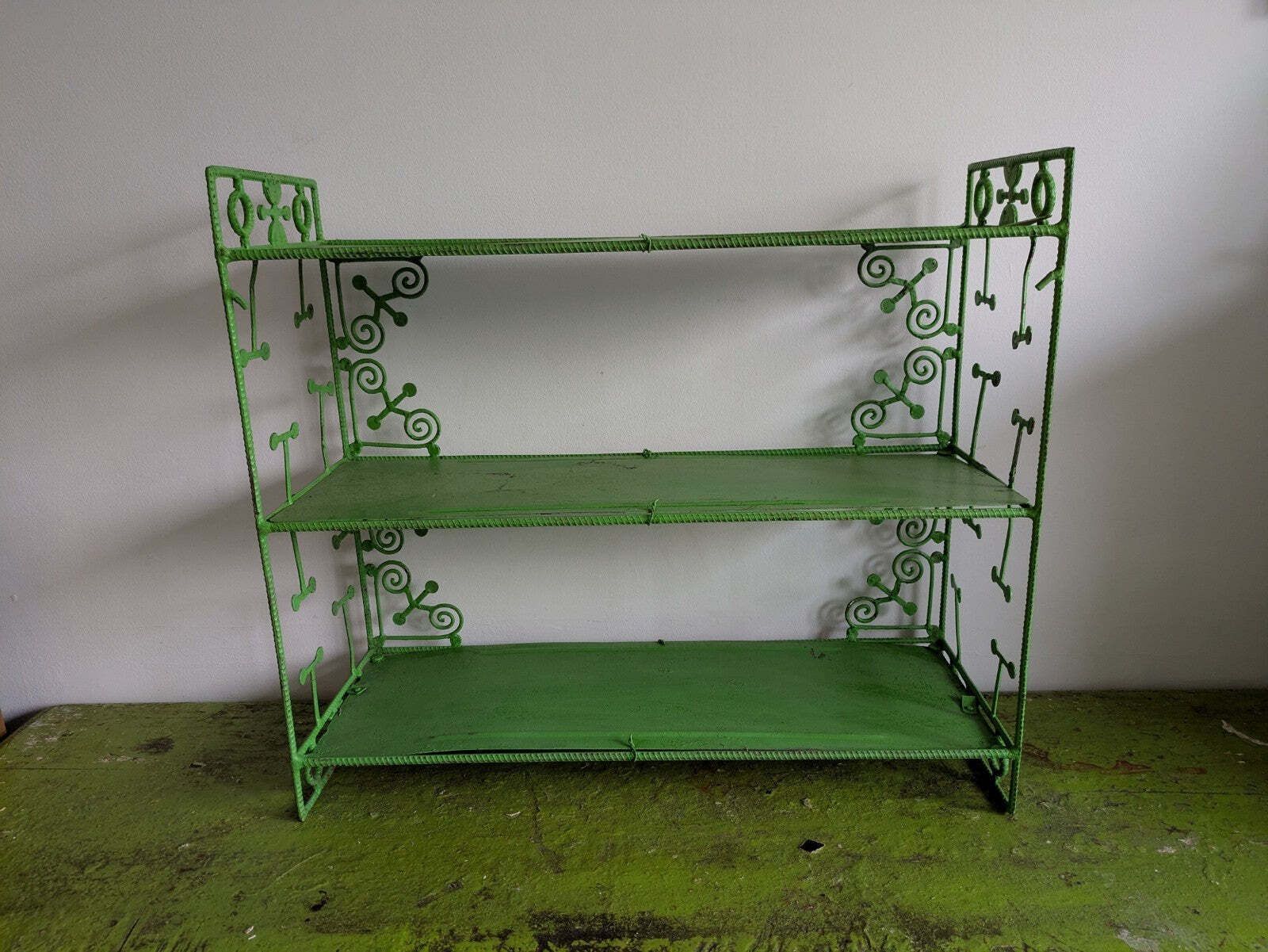 Shelf Table Top Bookcase Shelves Art Deco Vtg photo furniture