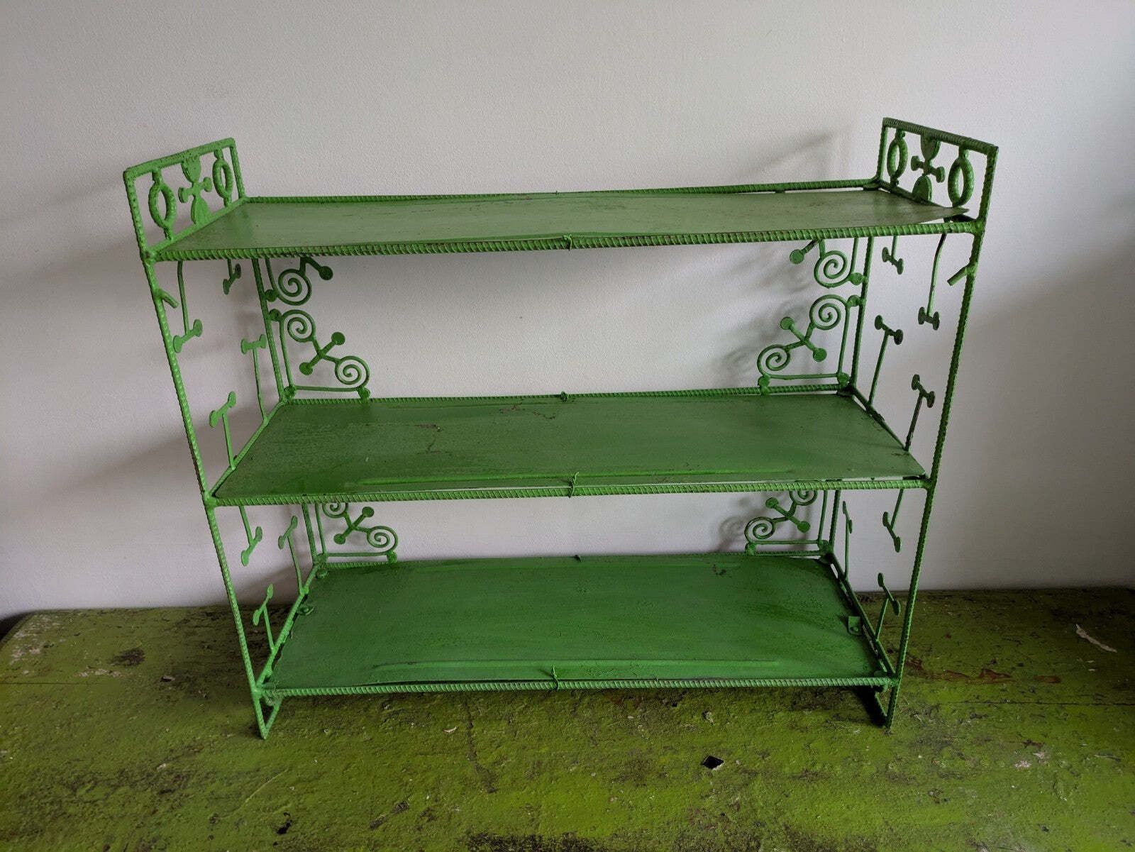 Shelf Table Top Bookcase Shelves Art Deco Vtg photo for sale