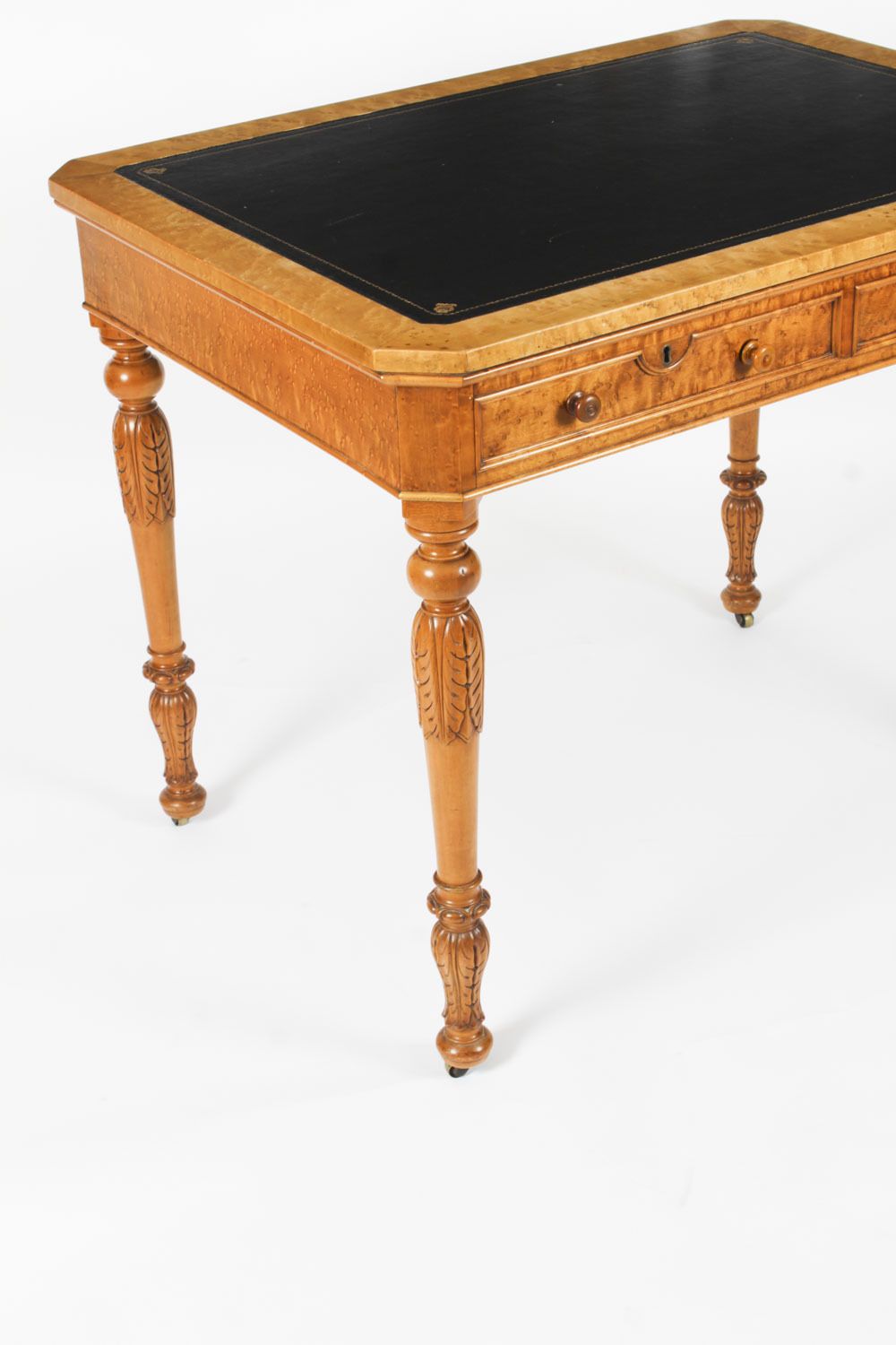 Antique Gillows Style Birdseye Maple Writing Desk C.1880 photo vintage