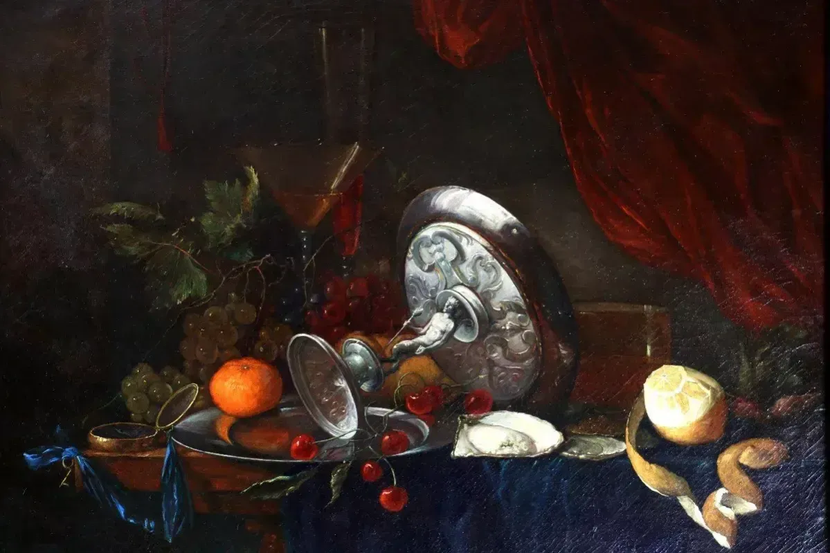 Dutch School Of The Late 18th Century After A Work By Jan Davidsz De Heem