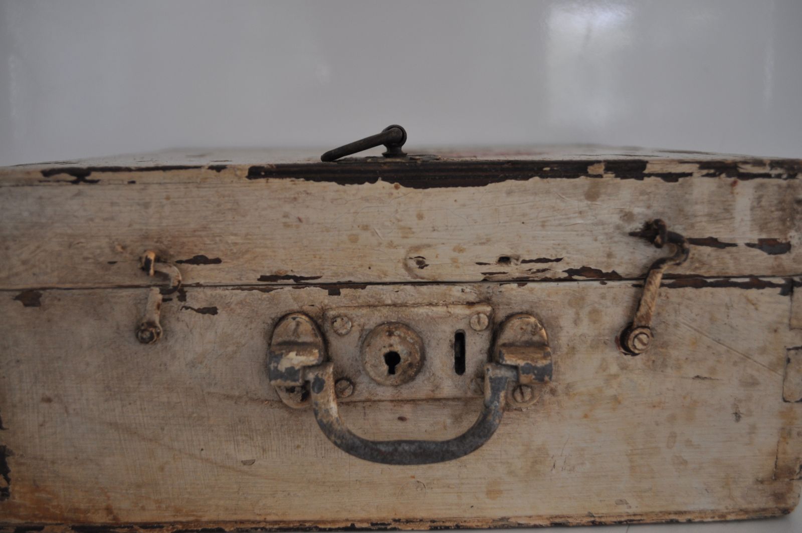 Vintage Wood Medical Box, First Aid Box photo for sale