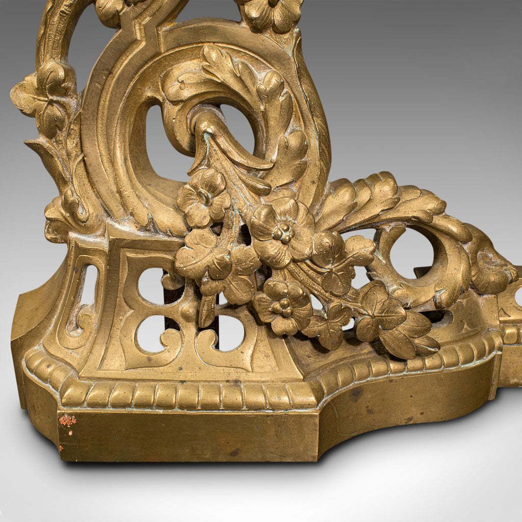 photo for sale Antique Adjustable Fire Kerb English Fireplace Fender Art Nouveau Victorian