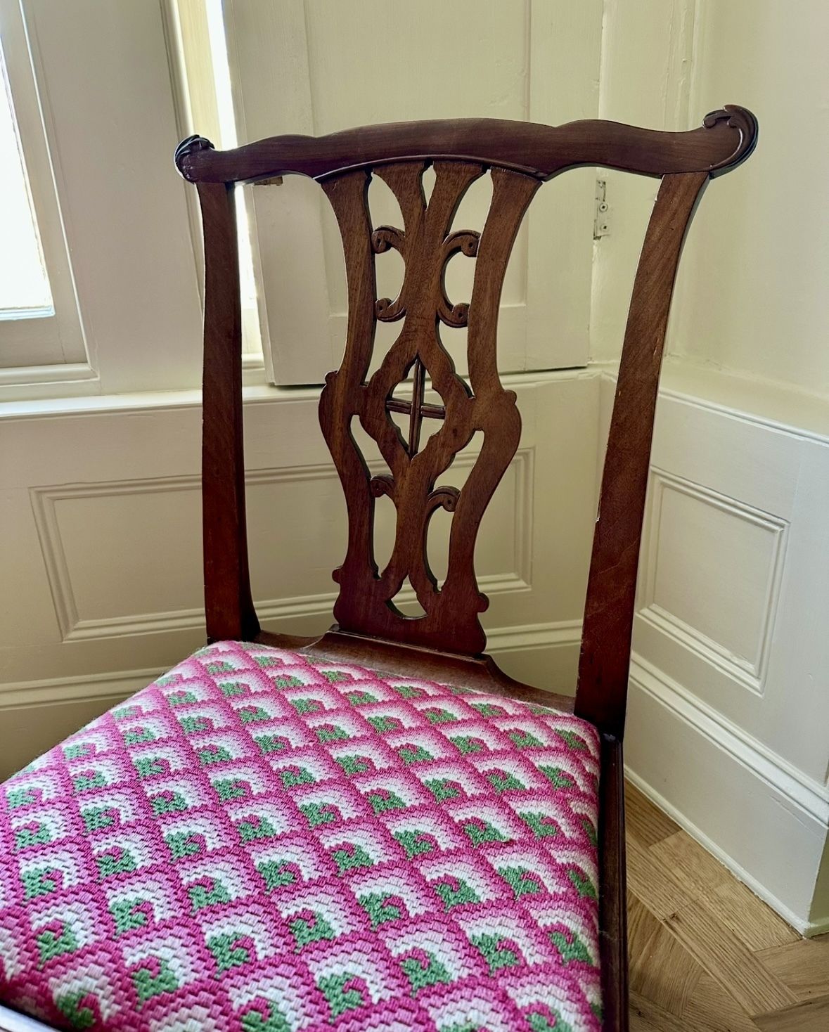 Georgian Mahogany Side Chair With Drop In Seat photo for sale
