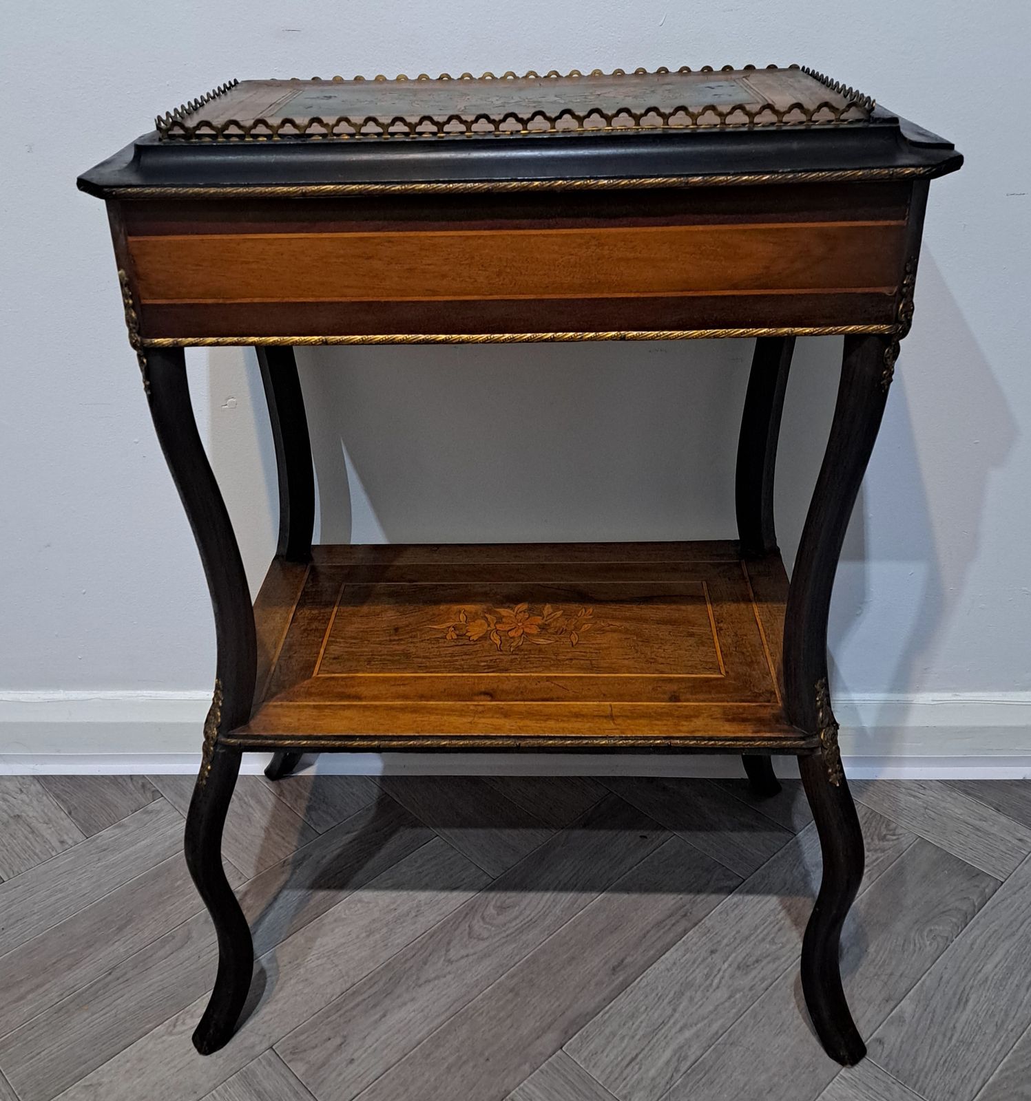 French Napoleon III Jardiniere Table Mid 1800's photo furniture